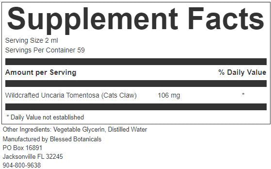 Wildcrafted Cat's Claw Extract - Immune Booster & Anti-Viral Power