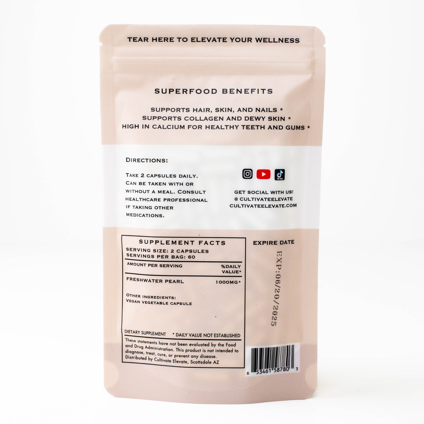 Freshwater Pearl Capsules - Mineral Dense Superfood