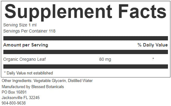 Organic Oregano Extract