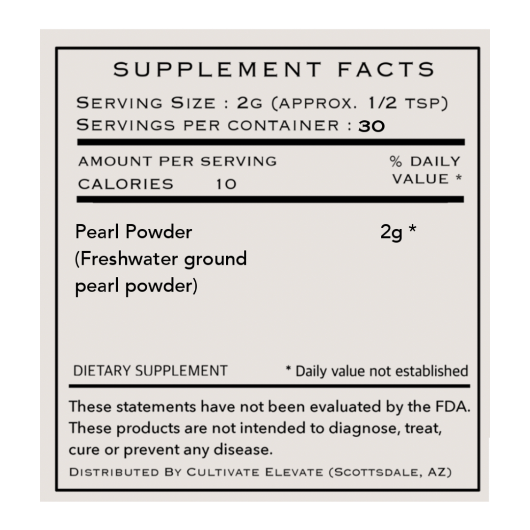 Freshwater Pearl Powder - Mineral Dense Superfood