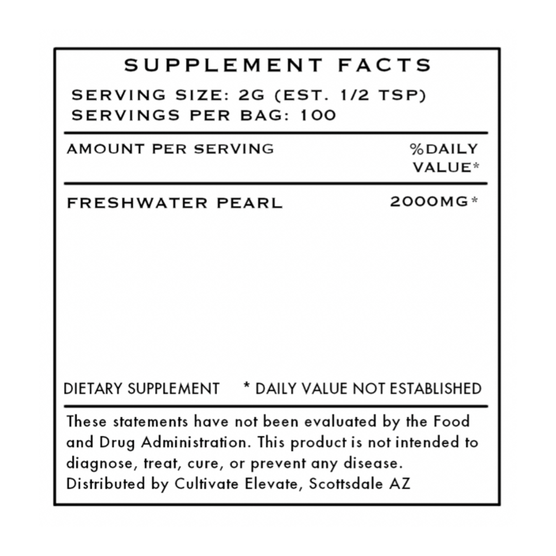 Freshwater Pearl Powder - Mineral Dense Superfood