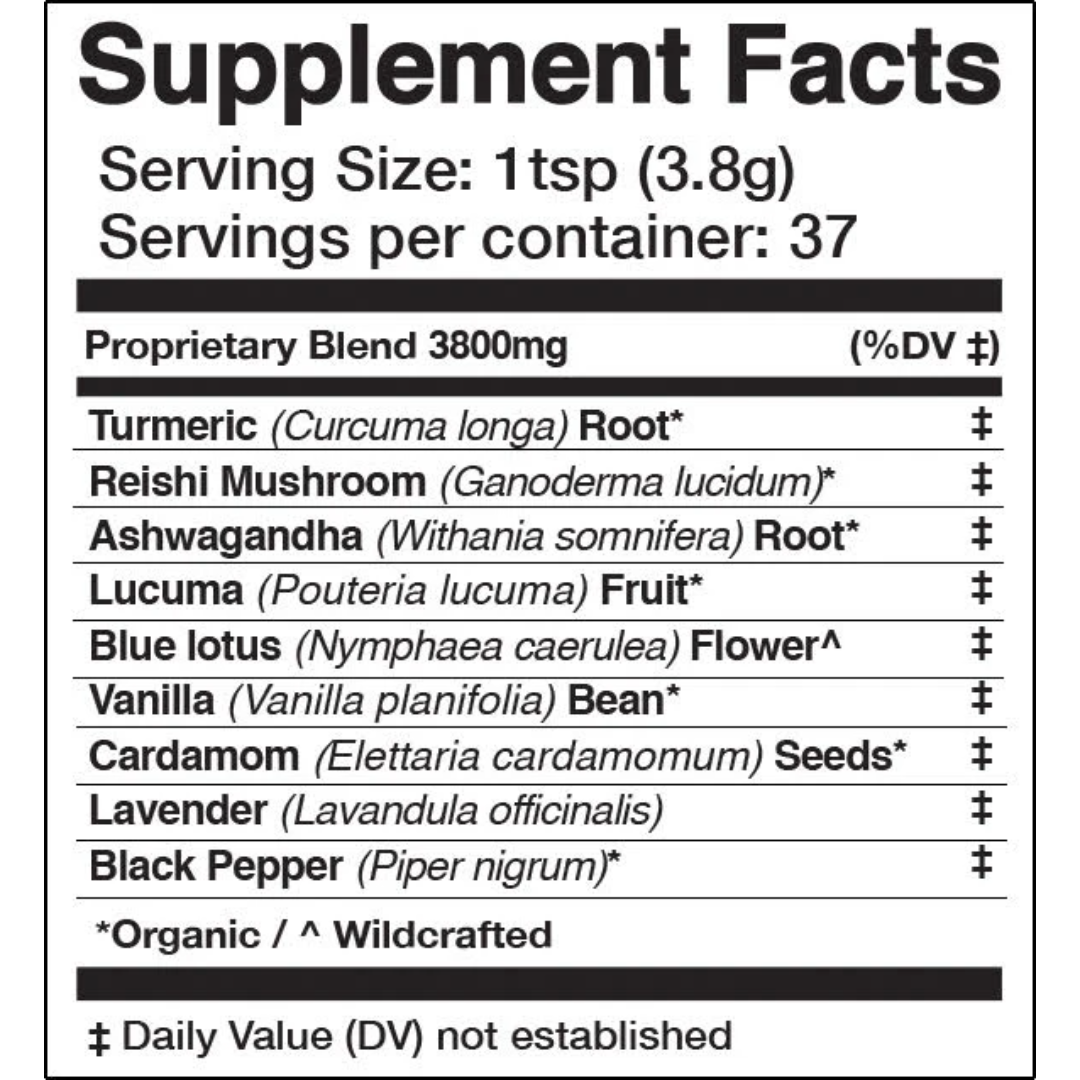 GOLDEN MOON MILK | Blue Lotus Vanilla