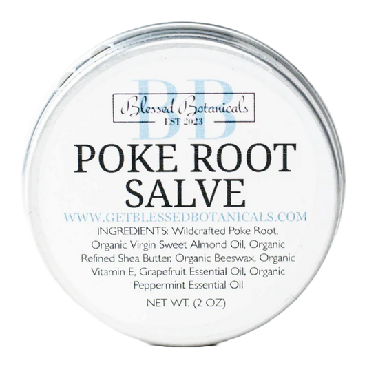 Wildcrafted Poke Root Salve for Lymphatic Drainage & Skin Issues