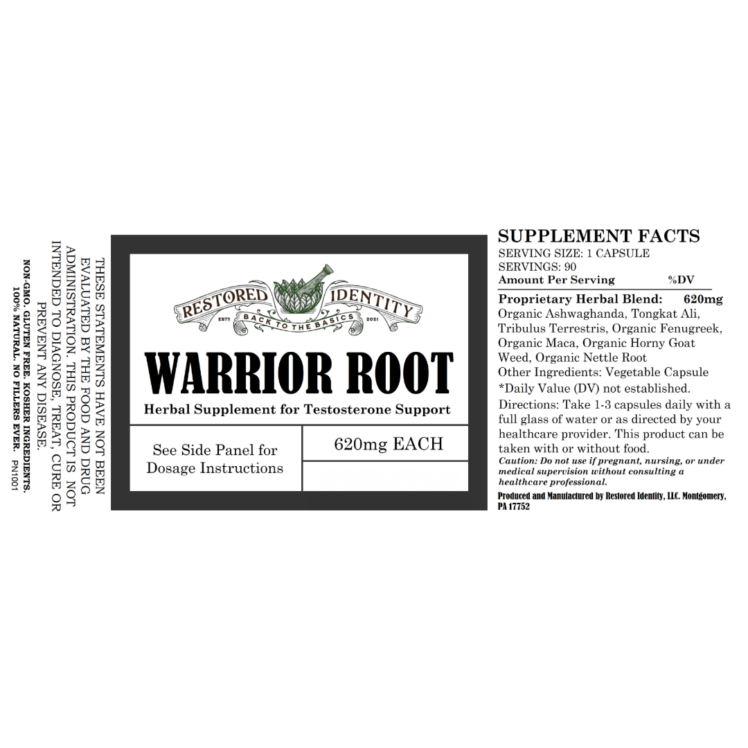 Warrior Root (Male Testosterone Support)