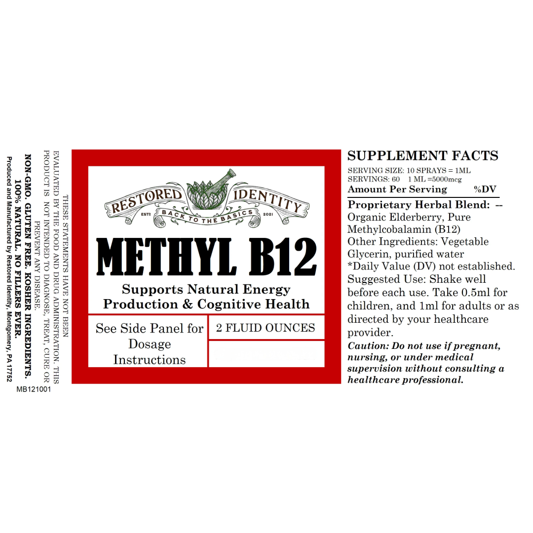 Methylated B12 Liquid - MTHFR