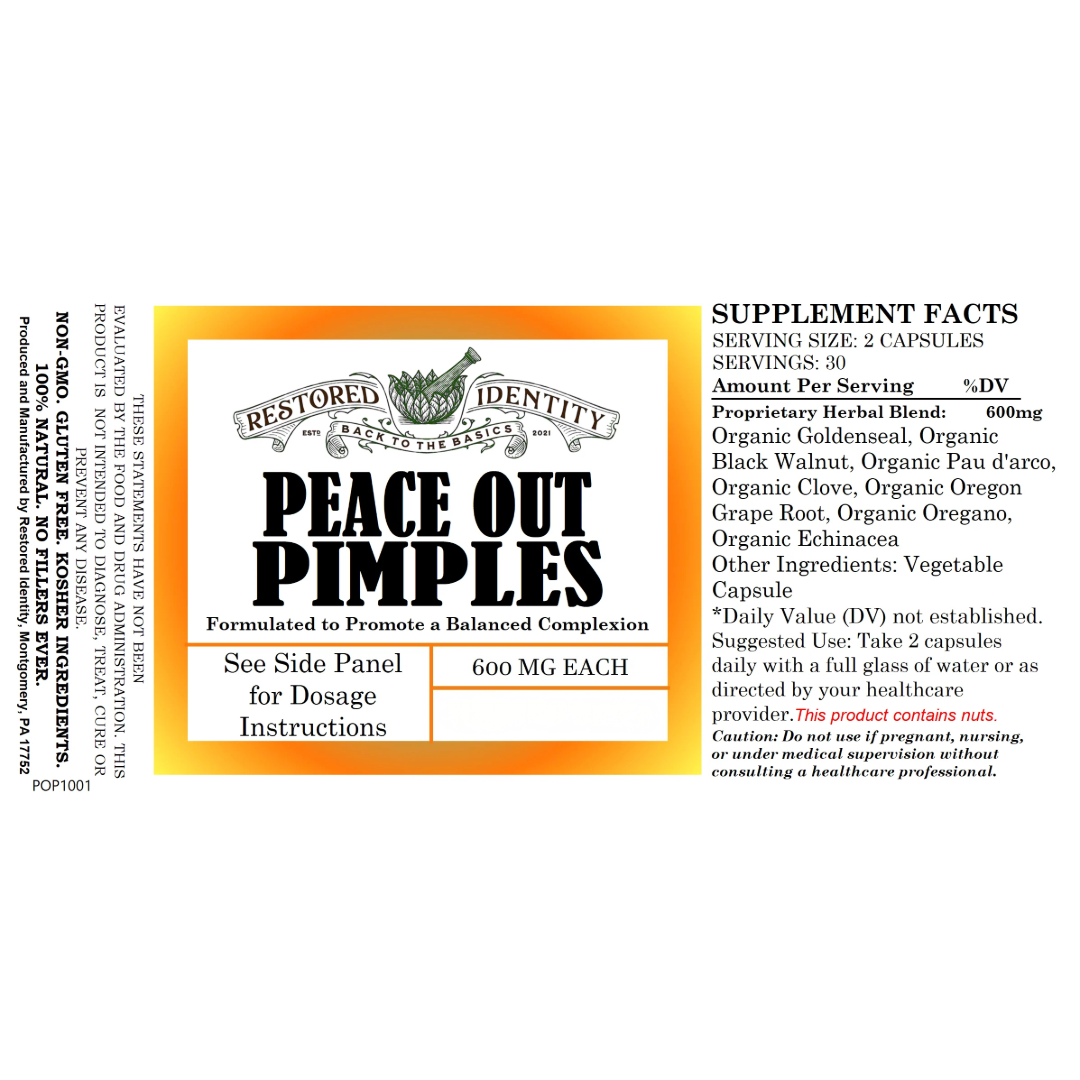 Peace Out Pimples Capsules