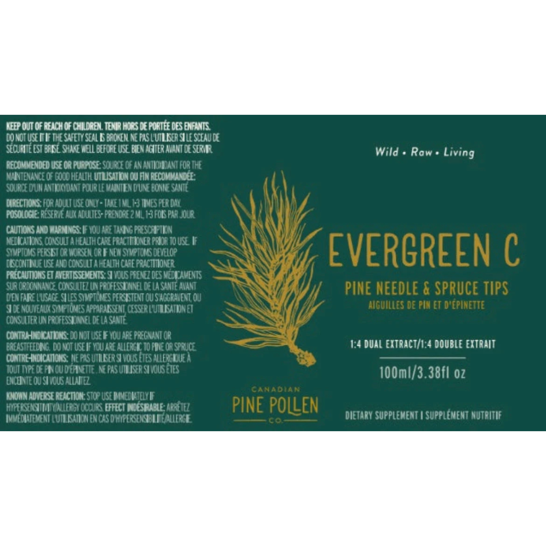 Pine Needle and Spruce Tip Tincture- Evergreen C - 1:6