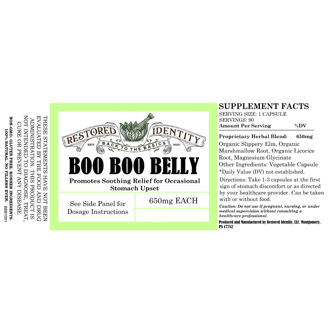 Boo Boo Belly - Acid Reflux | Indigestion | Nausea | Stomach Ulcers