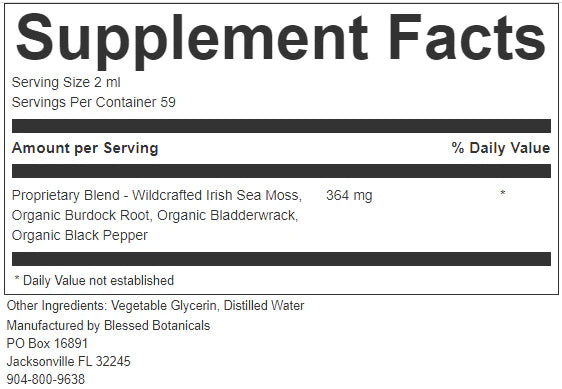 Irish Sea Moss Extract (Wildcrafted)