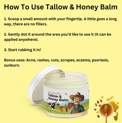 Tallow Honey Balm 2oz