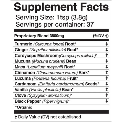 GOLDEN SUN MILK | Energizing Adaptogenic Chai