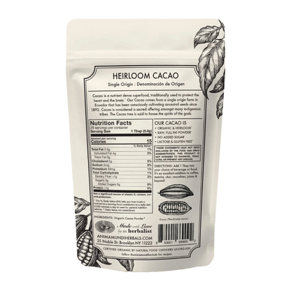 HEIRLOOM CACAO Powder | Organic Ancestral Seeds