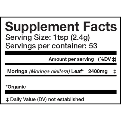 MORINGA | Organic Powder, Nature's "Multi-Vitamin"