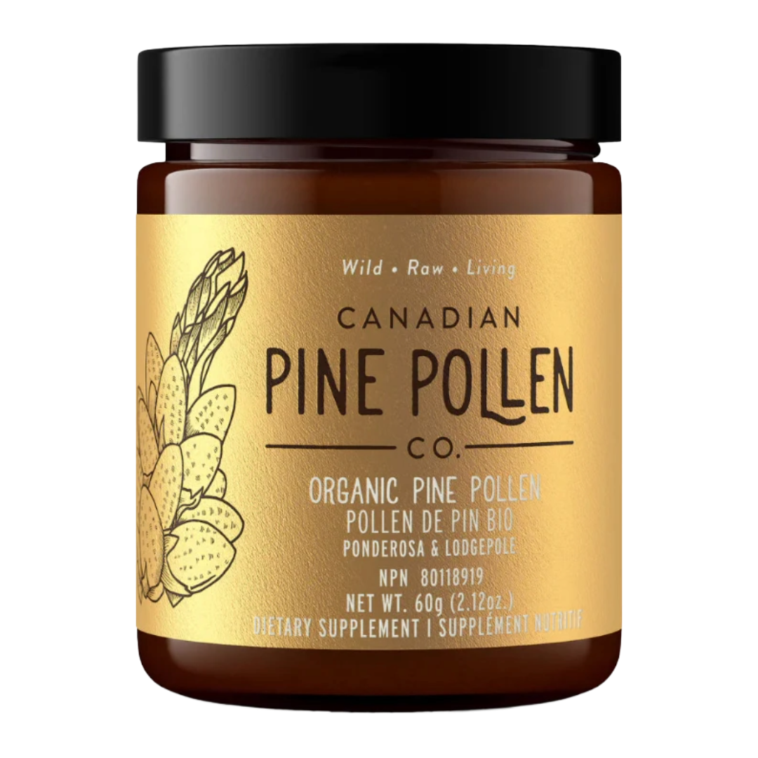 Wild Pine Pollen Powder - Certified Organic (Lodgepole & Ponderosa Pine) 60g (2.12 oz)
