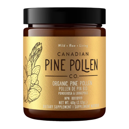 Wild Pine Pollen Powder - Certified Organic (Lodgepole & Ponderosa Pine) 60g (2.12 oz)