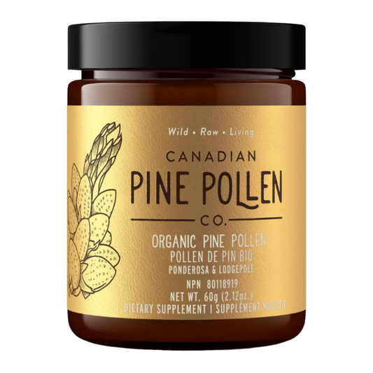 Wild Pine Pollen Powder - Certified Organic (Lodgepole & Ponderosa Pine) 60g (2.12 oz)