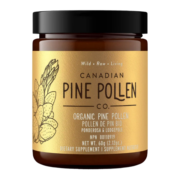 Wild Pine Pollen Powder - Certified Organic (Lodgepole & Ponderosa Pine) 60g (2.12 oz)