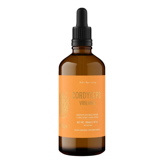 High Potency Cordyceps Tincture dual extract - Organic Fruiting body - 1:4