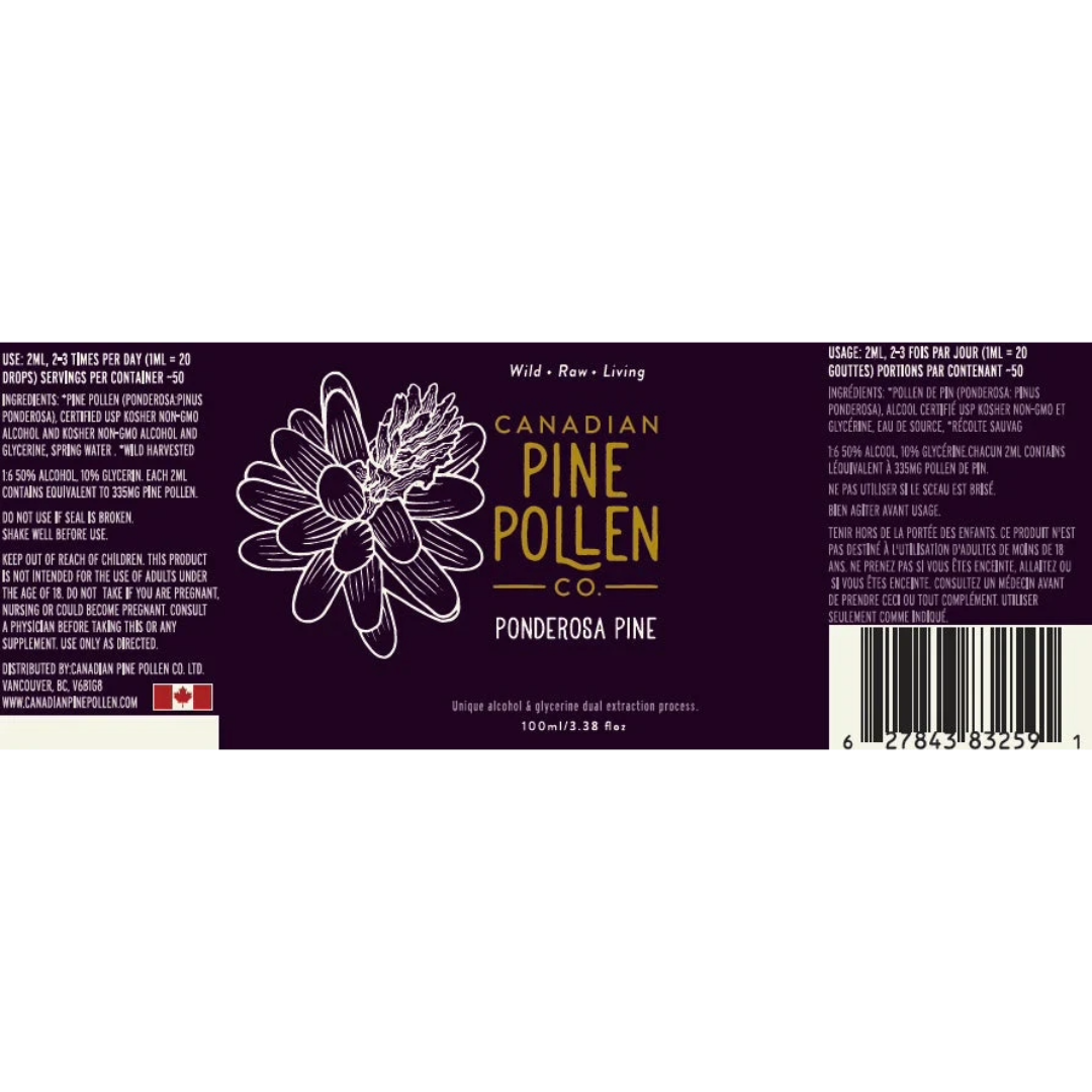 Wild Ponderosa Pine Pollen Powder - Certified Organic