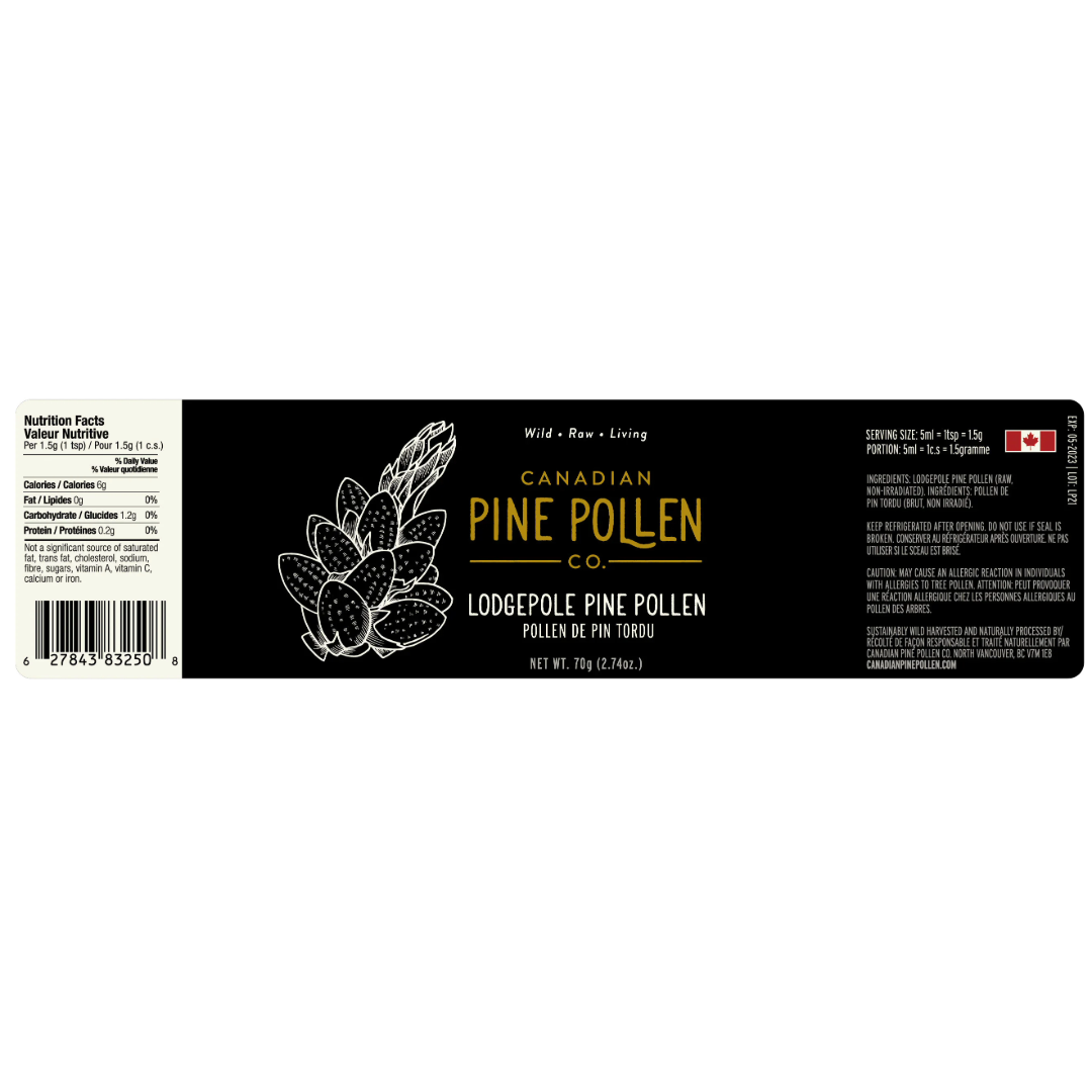 Wild Lodgepole Pine Pollen Powder - Certified Organic