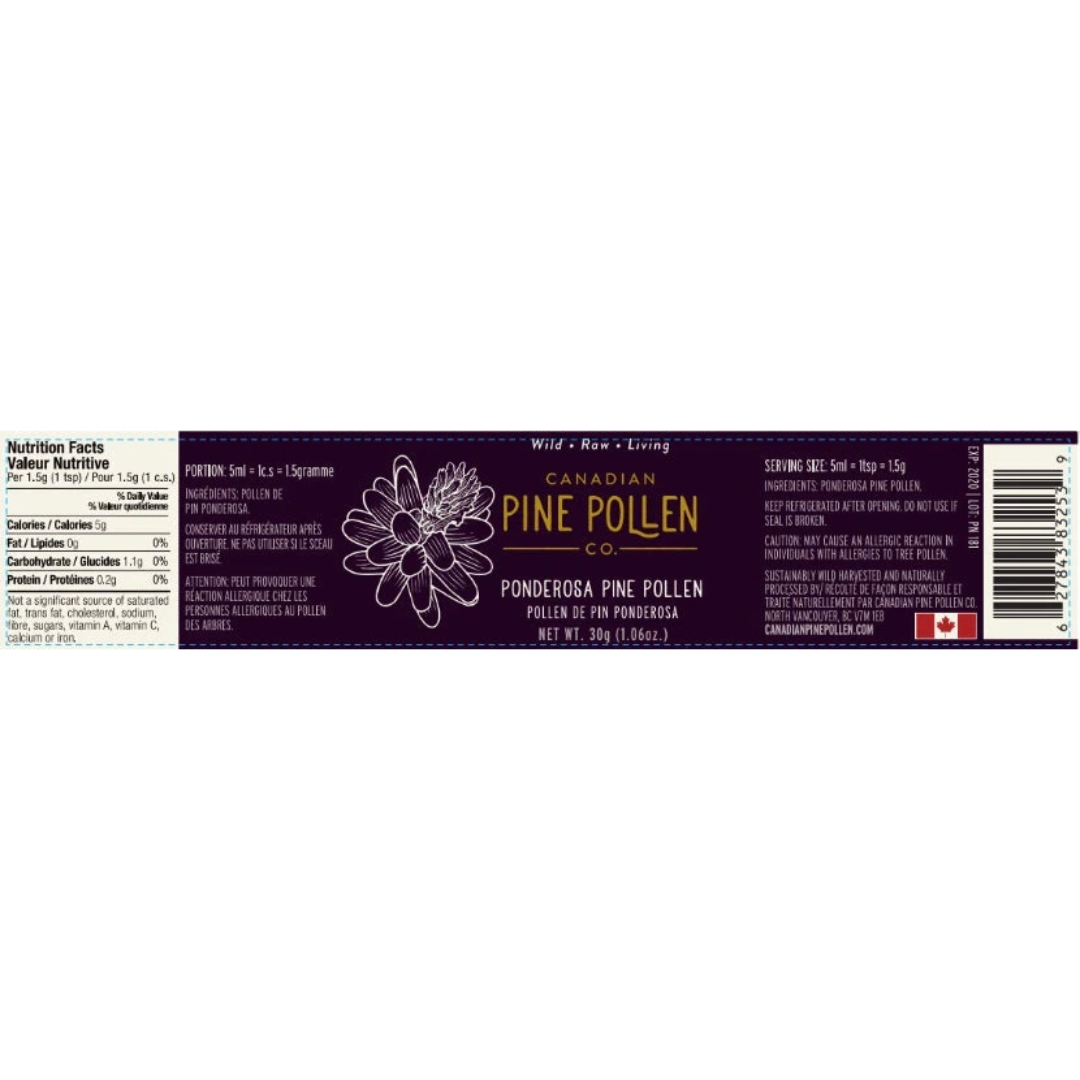 Wild Ponderosa Pine Pollen Powder - Certified Organic